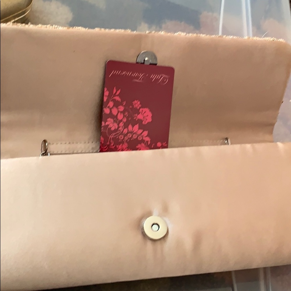 Champagne evening bag